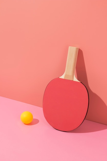 Minimal sport still life arrangement