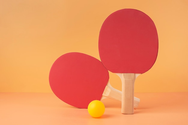 Free photo minimal sport still life composition