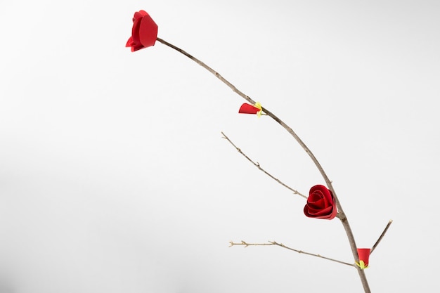 Free photo minimalist chinese flower new year 2021