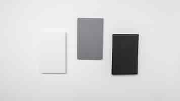 Free photo minimalist gradient monochrome business cards