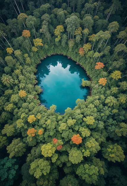 Free photo minimalist landscape from above