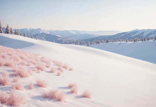 Free photo minimalist landscape from above