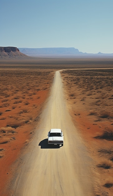 Free photo minimalist photorealistic road