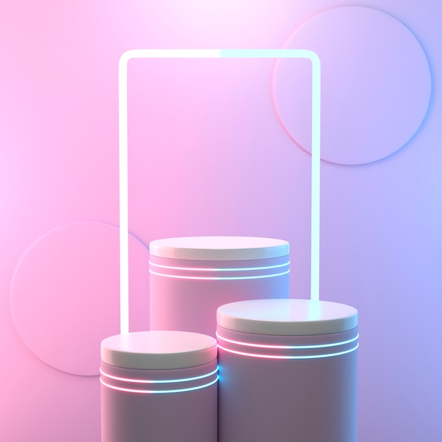 Free photo minimalistic scene with 3d podium