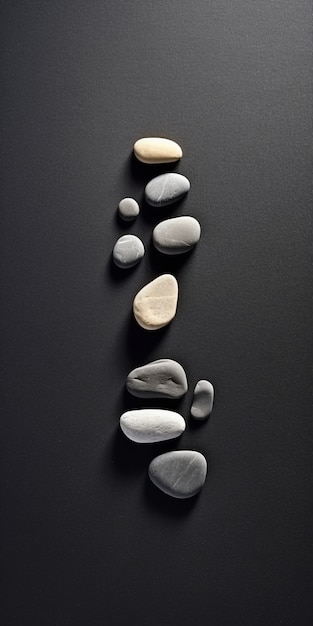 Free Photo minimalistic zen stone background