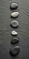 Free photo minimalistic zen stone background