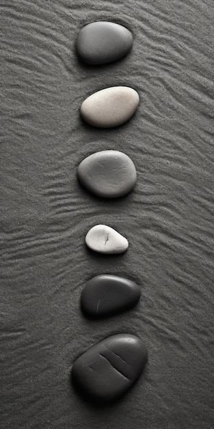 Free Photo minimalistic zen stone background