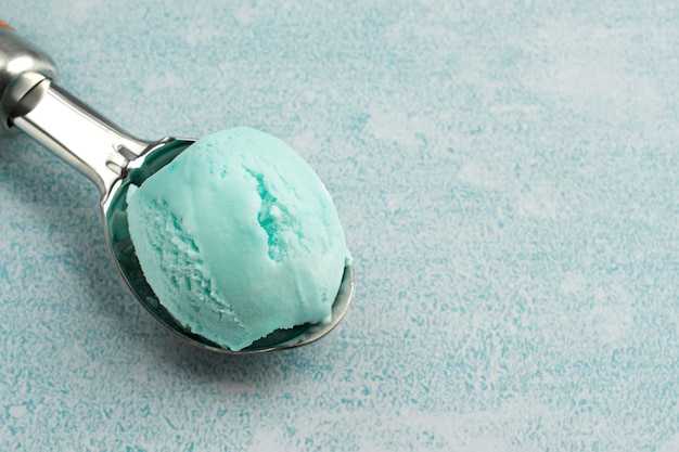 Free photo mint ice cream scoop