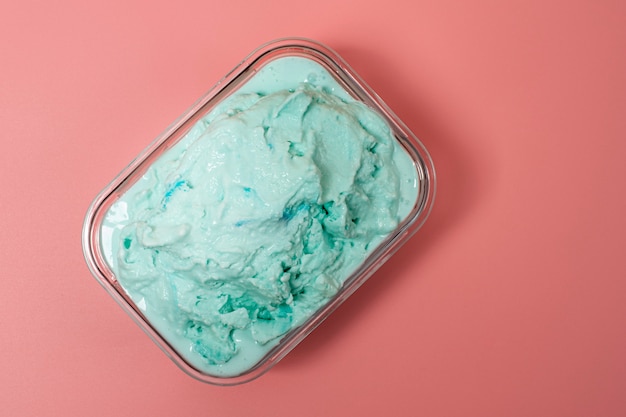 Mint ice cream texture