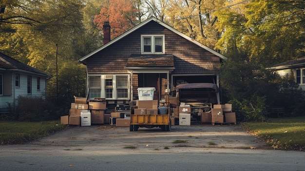 Free Photo miscellaneous items being sold at a yard sale