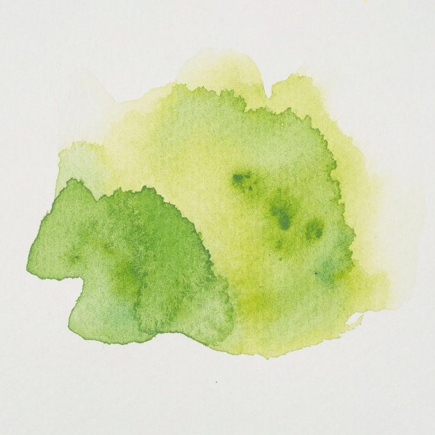 Mix of yellow and green watercolor