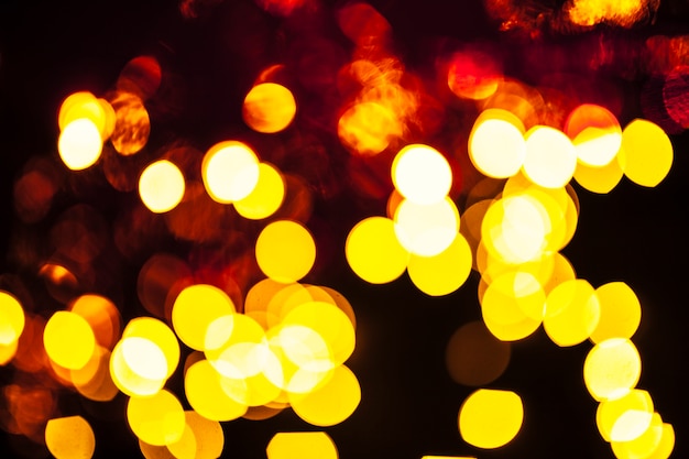 Free photo mix of yellow and red light spots