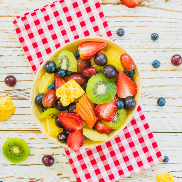 Mixed and assorted fruits