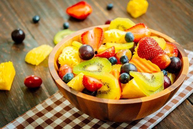 Mixed and assorted fruits