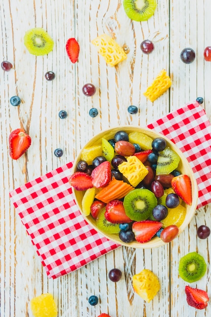 Mixed and assorted fruits