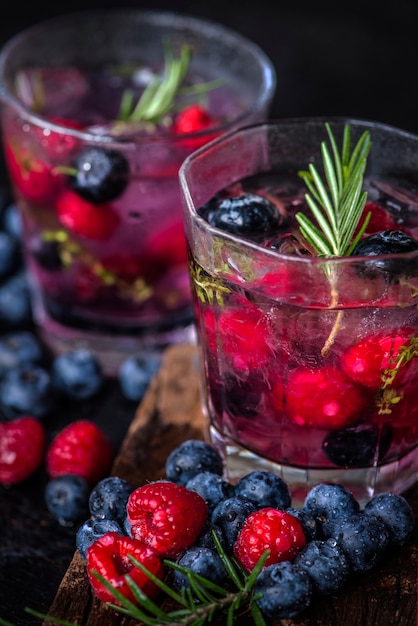 Mixed berry infused water recipe