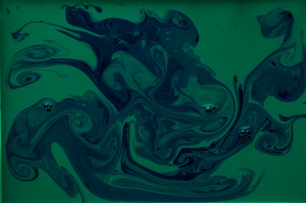 Mixture of green and blue acrylic paint