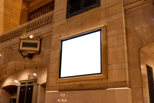 Free Photo mock-up billboard on a building wall