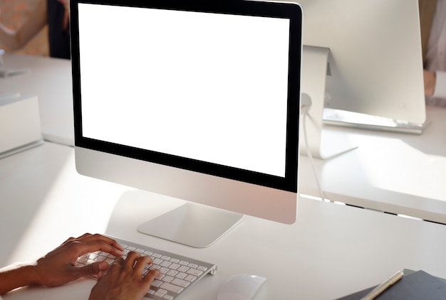 Free Photo mockup copy space blank screen concept