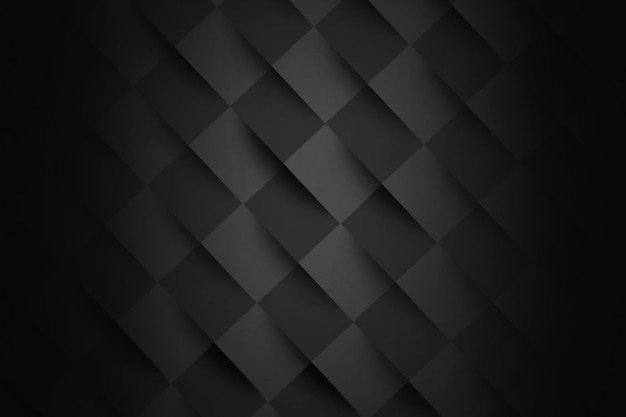 Modern 3d black paper style background