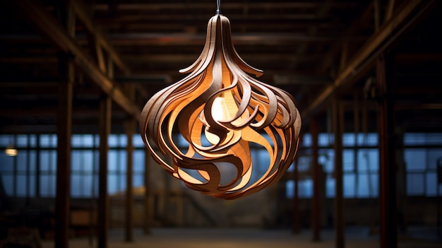 Free Photo modern 3d lamp design