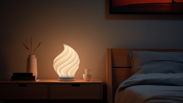 Free photo modern 3d lamp design