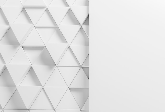 Modern background with white triangles