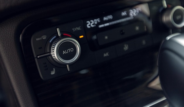 Modern car interior details