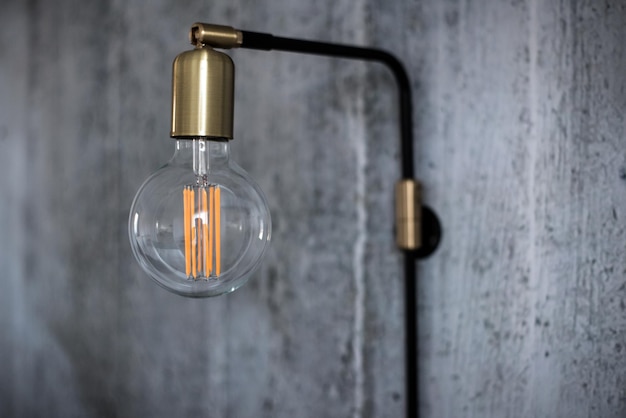 Free photo modern decoration light bulb