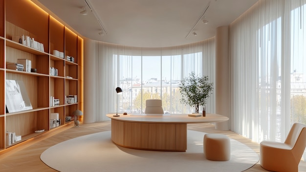 Modern and minimalist office