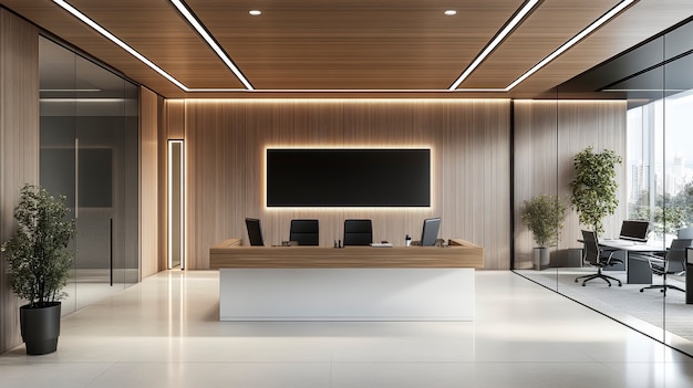 Modern and minimalist office