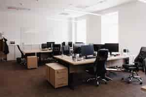 Free photo modern office space interior.