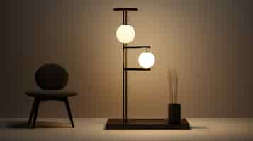 Free photo modern photorealistic lamp design