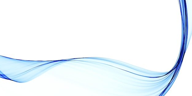 Free Photo modern presentation background with blue flow lines