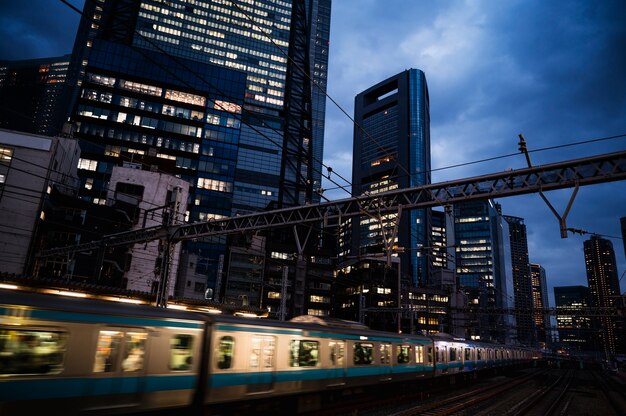 Modern tokyo street background