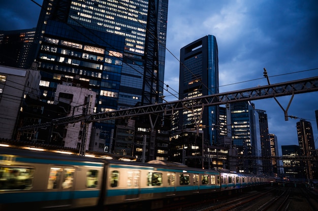 Modern tokyo street background