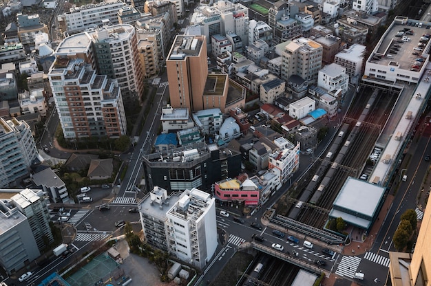 Modern tokyo street background