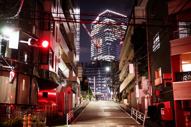 Modern tokyo street background