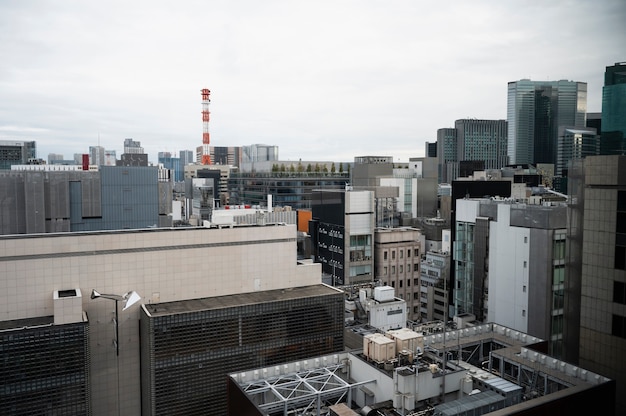 Modern tokyo street background