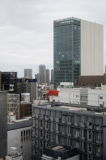 Free photo modern tokyo street background