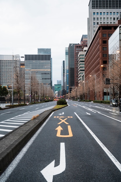 Free Photo modern tokyo street background