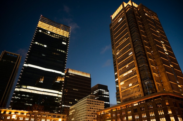 Modern tokyo street background