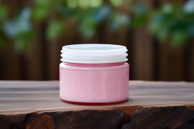 Moisturizer product for beauty care with pink tones