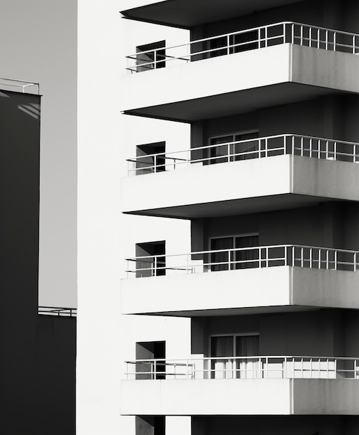 Free Photo monochromatic urban minimal landscape