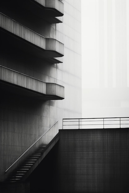 Monochromatic urban minimal landscape