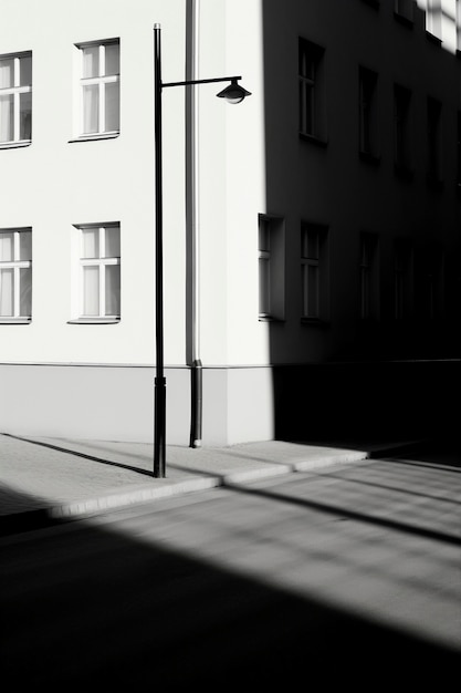 Free photo monochromatic urban minimal landscape