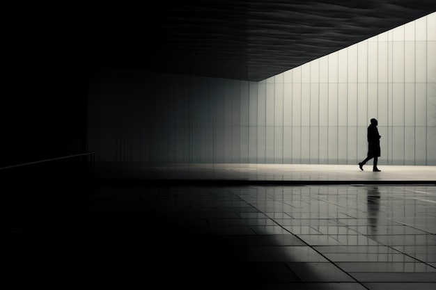 Free photo monochromatic urban minimal landscape