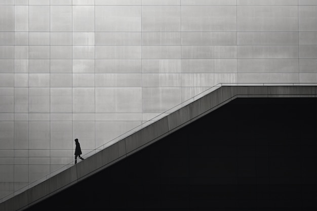 Monochromatic urban minimal landscape