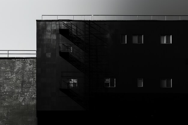 Monochromatic urban minimal landscape