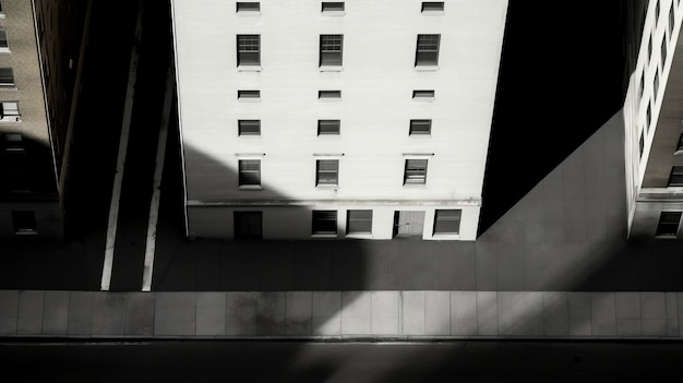 Free photo monochromatic urban minimal landscape